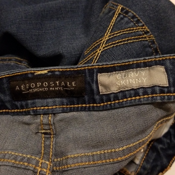 Aeropostale curvy/skinny denim jeans - Picture 7 of 7
